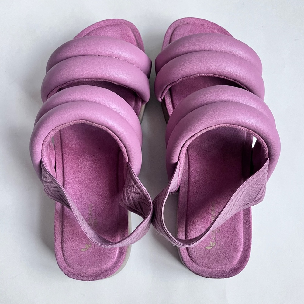 Koolaburra By Ugg Purple Faux Leather Sandals Size 8 - Picture 3 of 8